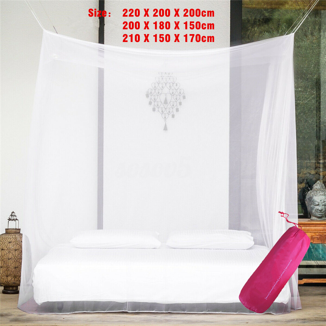 Cheap Goat Tents Square White Sleeping Outdoor Camping Mosquito Net Travel Camping Repellent Tent Hanging Bed Fishing Hiking with Storage Bag Tents 